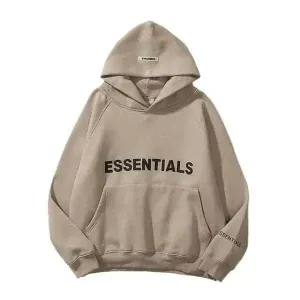 Essentials Oversized Lite Brown Hoodie