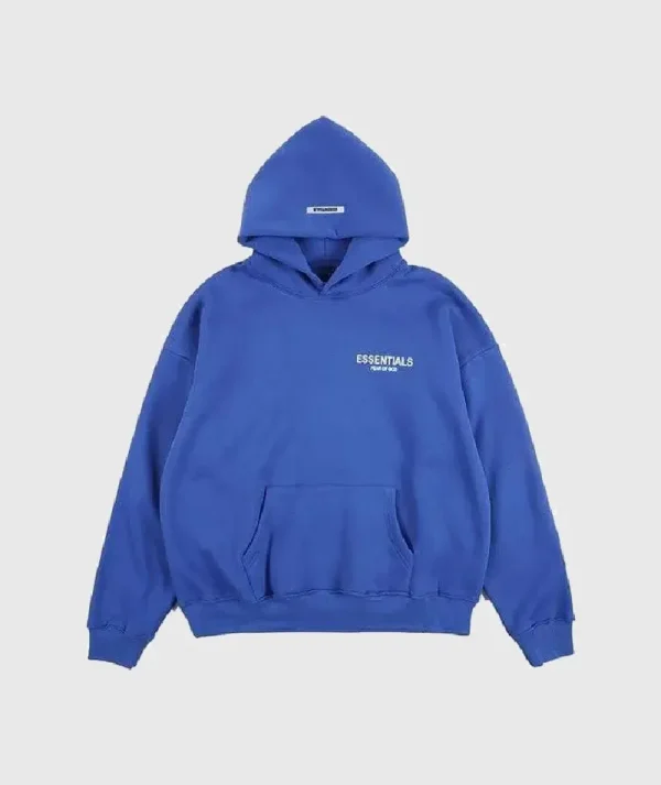 Essentials Blue Fear of God Hoodie
