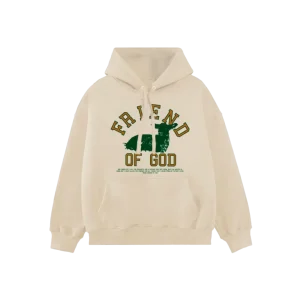 Cream Of God Friend Hoodie