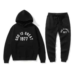 God Is Great Tracksuit Black